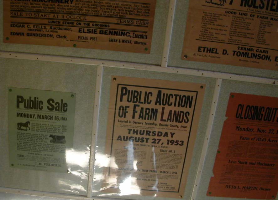 farm auction posters