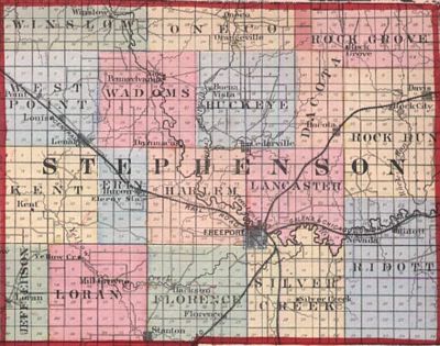 1874 map of Stephenson  County
