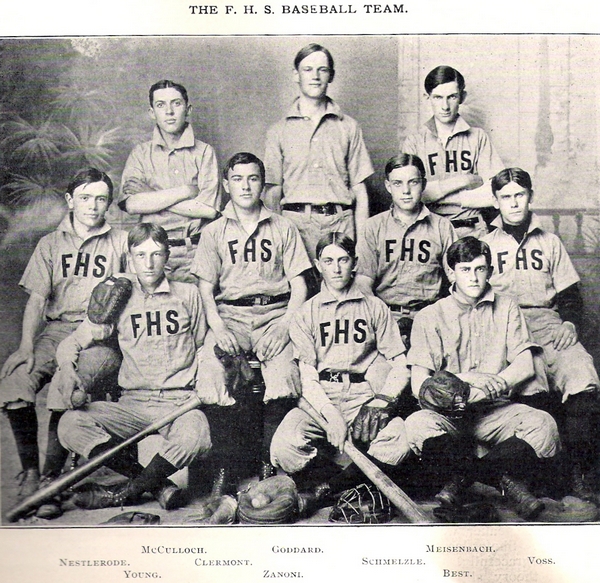 The 1905 Baseball team.