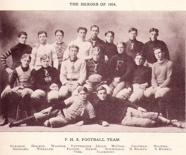 The 1904 Football team.