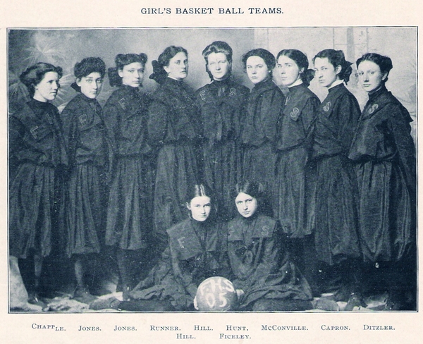 The 1905 Girl's Basketball Team.