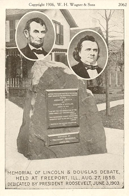 Lincoln-Douglas debate memorial stone