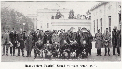 The National Championship football team at the White House
