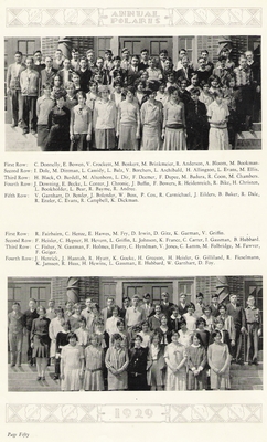 The Class of 1931 in the 1929 Polaris