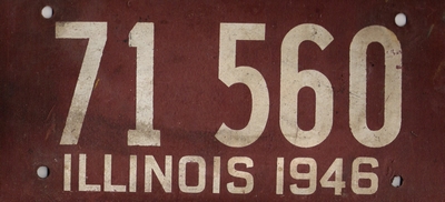 1946 license plate