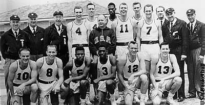 The 1956 Olympic Gold Medal Basketball Team.