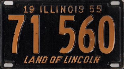 1955 license plate