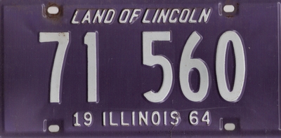 1964 license plate