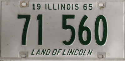 1965 license plate