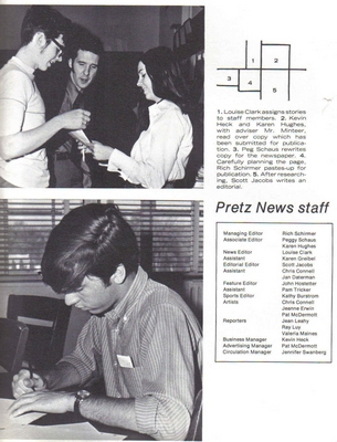 The 1971 Pretz News Staff