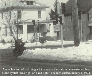 The new red light law. The house shown is on the northwest corner of Empire and West.