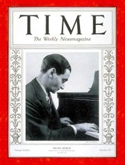 Irving Berlin on the cover of Time Magazine, May 28, 1934.